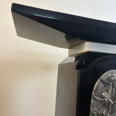 Demetre Chiparus Art Deco Marble, Onyx, Wood Pedestal Stand Table, Sku: 033750