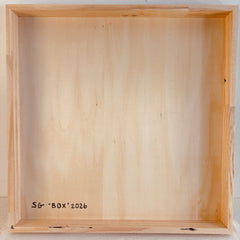Original Painting "Box" by Sunny Gibbons, Mixed Media on Wood Panel 2026, Signed, Sku 033806