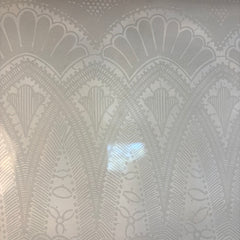 Antique Etched Glass Window Framed in New Wood w/ Hand Forged Mounting Hooks, Sku 033976