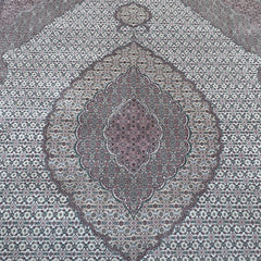 Large Persian Hand Knotted Rug, Cream, Rose, Sku: 033561