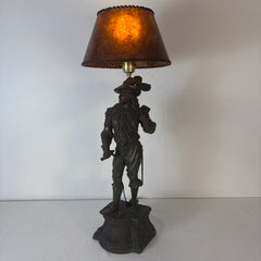 Don Juan Spelter Table Lamp with Mica Shade, Sku: 033532