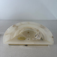 Alabaster Art Deco Style Sconces, White with Brown Streaks, Sku: 033072