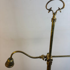 Vintage Adjustable Bridge Brass Floor Lamp, Sku 033662