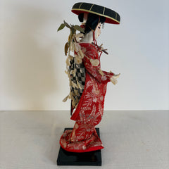 Nishi Company Silk Keisha Doll Handcrafted in Tokyo Japan, Sku 033830