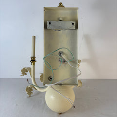 Pair of Double Arm Baroque Style Ivory & Brass Wall Sconces, Sku: 033494