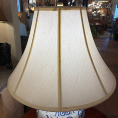 Frederick Cooper Blue and White Crackle Porcelain Ginger Jar Lamp Base, Sku 033979