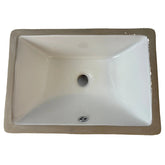 Deer Valley Undermount Rectangular Sink, Porcelain, White, Sku: 033356