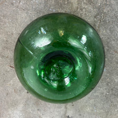 Clear Green Glass Orb or Sphere