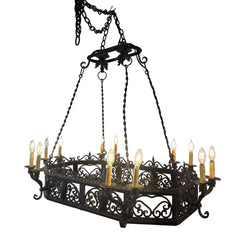 Arte De Mexico Wrought Iron Chandelier, Extra Large, Sku 033430