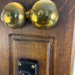 Old Fashioned Telephone Lamp with Faux Leather Shade, Sku 033974