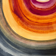 Original Painting "Rainbow" by Sunny Gibbons, Mixed Media on Wood Panel 2026, Signed, Sku 033808