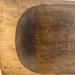Antique Dough Trough Handcrafted with Paddle Like Handles, Sku 033910
