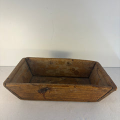 Primitive Wood Rectangular Basin or Dough Bowl, Sku: 033435