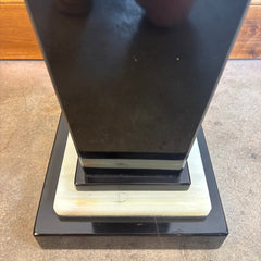 Demetre Chiparus Art Deco Marble, Onyx, Wood Pedestal Stand Table, Sku: 033750