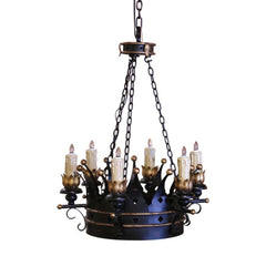 French Gothic Style Crown Motif Chandelier, Sku 033786