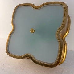Aerin Bolsena Flush Mount Fixture with Clover Shape in Gold Leaf Finish, Sku 033884