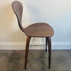 Set of 4 Cherner Bent Wood Walnut Counter Height Stools, Sku 033928