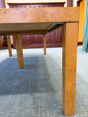 Fine Arts Furniture Co. Parsons Style Table Made from Burled Wood, Sku 034058