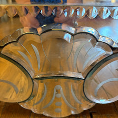 Venetian Style Mirror Styled with Scrolls and Dot Motif, Sku 033894