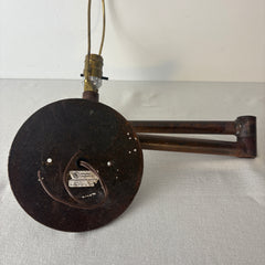 Swing Arm Wall Sconce Cast Metal Intended Rust Patina Finish, Sku 033327