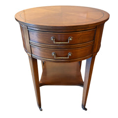 Hekman Round Side Table w/ Elegant Hardware, Sku 034006