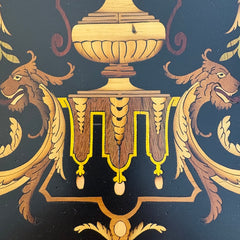 19th Century Napoleon III Marquetry Folding Table, Sku 033735