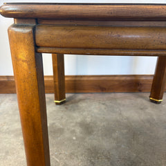 Antique Game Table, Parquet Burled Walnut & White Oak, Sku 033606