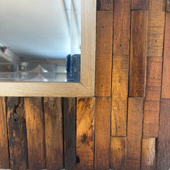 Mirror w/ Wood Piece Surround, Sku 033790