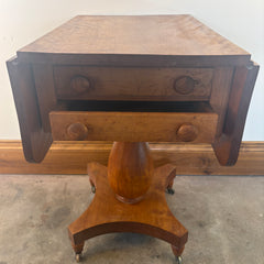 Antique Small Drop Leaf Mahogany Table, Sku: 033489