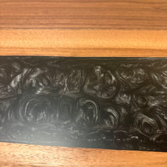Handcrafted Walnut Coffee Table by Frank Remar, Relief Pattern, Oil and Wax Finish, Sku 033685
