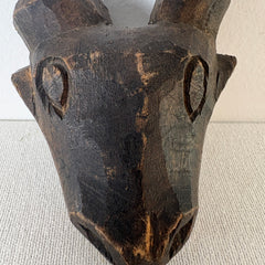 Miniature Cow Tribal Mask, Wood, Sku: 033067