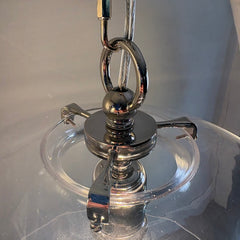 Thomas O'Brien Clear Glass 12" Pendant Light, "Katie", Sku 033848