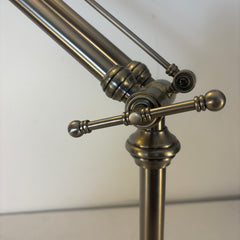 Pewter Finish Articulated Arm Desk Lamp, Sku 033427