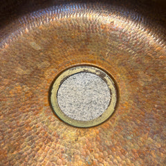 Hammered Copper Undermount Round Sink with Apron Front, Sku: 033641