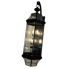 Lantern Style Pendant w/ Four Sockets for Chandelier Style Bulbs, Sku 033798