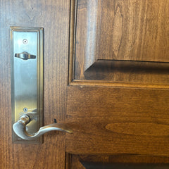 Exterior Door in Frame "Speak Easy" Includes all Hardware, Sku 033343