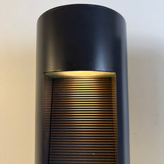 Hinkley Luna Dark Brown Metal Demi-Lune Column Sconce, Sku 033875