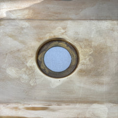 Brass Sink, Rectangular, Drop in Or Under Counter, Sku: 033001