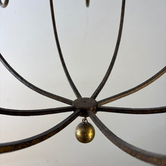 Chandelier, Eight-Arm, Mixed Metal Finish, Mottled Patina, Sku: 033331