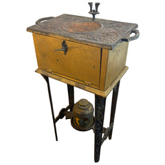 Art Deco Smoking Stand & Humidor, Antique, Sku: 033713