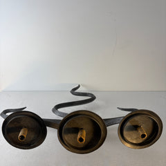 Wall Sconce, Three Arm, Serpent Like Design, Pewter Finish, Sku: 033334