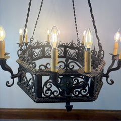 Arte De Mexico Wrought Iron Chandelier, Extra Large, Sku 033430
