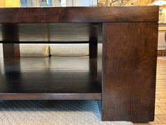 Bamboo Coffee Table, Extra Large, Square, Dark Stained, Sku: 032795