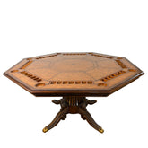 Maitland Smith Rams Head Game Table Leather Top, Sku: 033097
