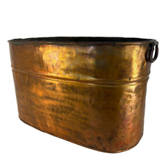 Antique Copper Boiler, Handles, Oval, Sku: 033440