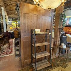 Woodland Furniture, Armoire Wooden Cabinet, Lower Drawer, 3 Interior Drawers, Rustic Finish, Maple Leaf Accent, sku: 033510