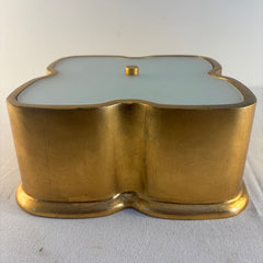 Aerin Bolsena Flush Mount Fixture with Clover Shape in Gold Leaf Finish, Sku 033884