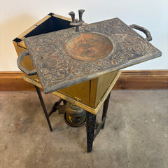Art Deco Smoking Stand & Humidor, Antique, Sku: 033713