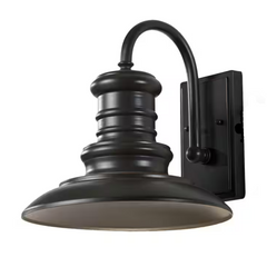 Generational Lighting Redding Station 1-Light Restoration Bronze Outdoor Wall Lantern Sconce, Sku 033589