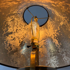 Frederick Cooper, Brass Lamp, Urn Style w/ Black Shade & Gold Liner, Sku: 033363